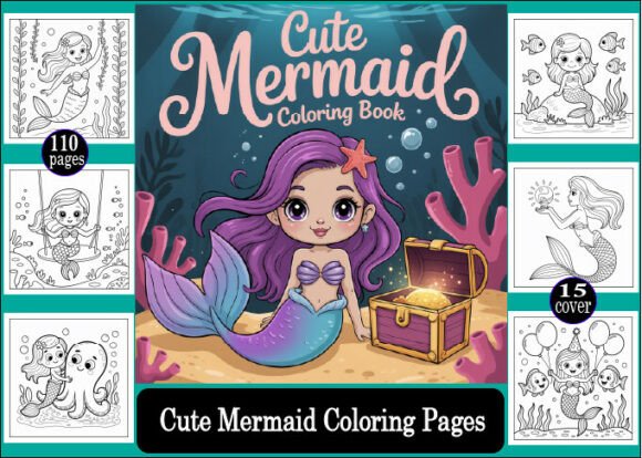 Download Cute Mermaid Coloring Pages for Kids - Kids Collection