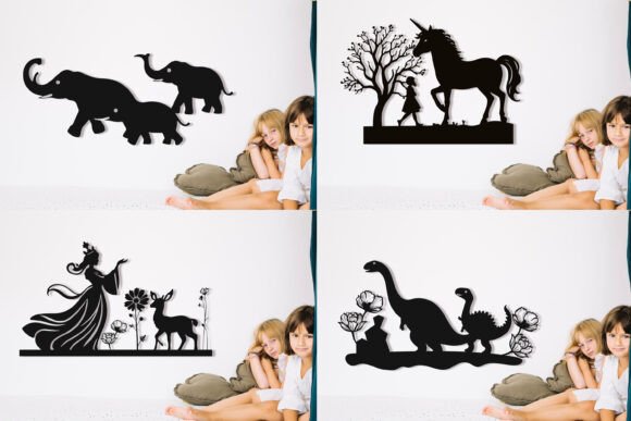 Download Laser Cut Kids Room Decor Wall Art SVG - Kids Collection