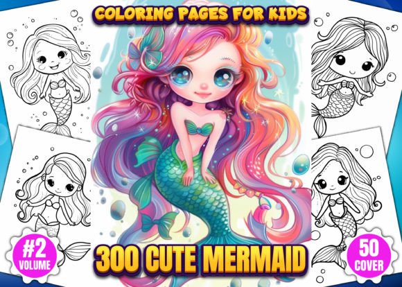Download 300 Cute Mermaid Coloring Pages for Kids - Kids Collection