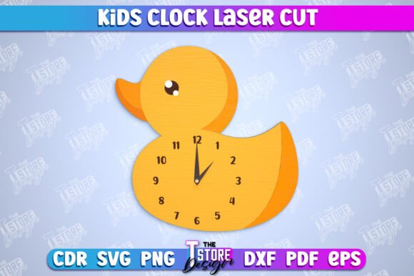 Download Kids Clock | Chick Shape | Nursery Decor - Kids Collection