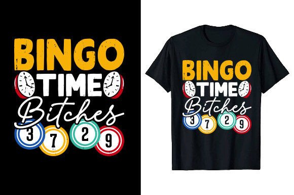 Download Casino Vintage Bingo T-shirt Design - Bingo Collection