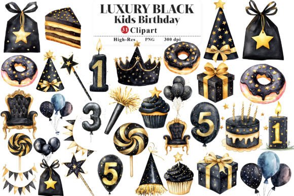 Download Luxury Black Kids Birthday Clipart - Kids Collection